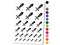 Sword Blade Fighter Fantasy Weapon Temporary Tattoo Water Resistant Fake Body Art Set Collection